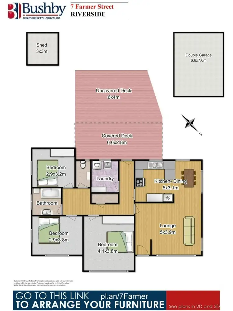 Floorplan of Homely house listing, 7 Farmer Street, Riverside TAS 7250