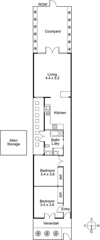 Floorplan of Homely house listing, 121 Hotham Street, Collingwood VIC 3066