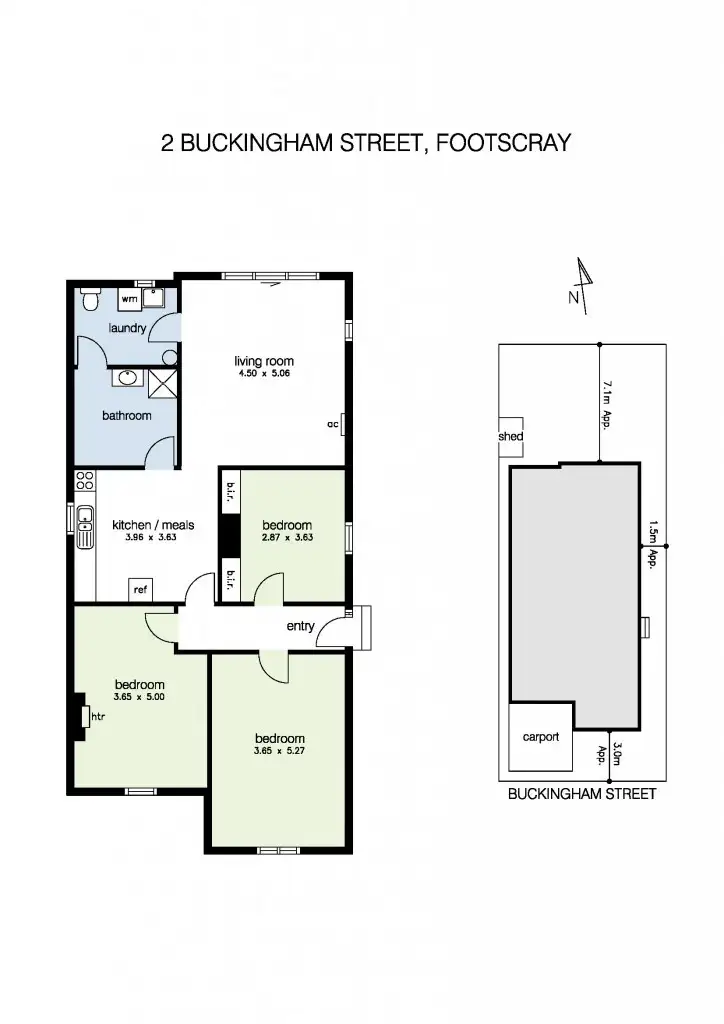 Floorplan of Homely house listing, 2 Buckingham Street, Footscray VIC 3011
