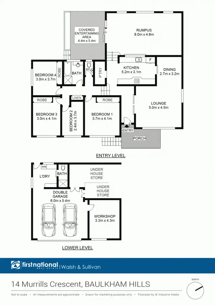 Floorplan of Homely house listing, 14 Murrills Crescent, Baulkham Hills NSW 2153