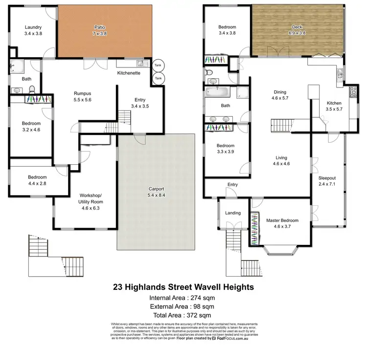Floorplan of Homely house listing, 23 Highlands Street, Wavell Heights QLD 4012