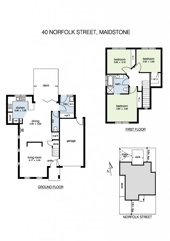 Floorplan of Homely house listing, 40 Norfolk Street, Maidstone VIC 3012
