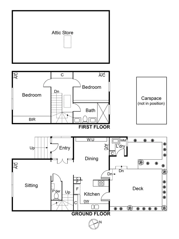 Floorplan of Homely townhouse listing, 2/27 Grandview Grove, Prahran VIC 3181