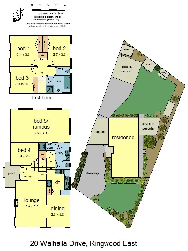 Floorplan of Homely house listing, 20 Walhalla Drive, Ringwood East VIC 3135