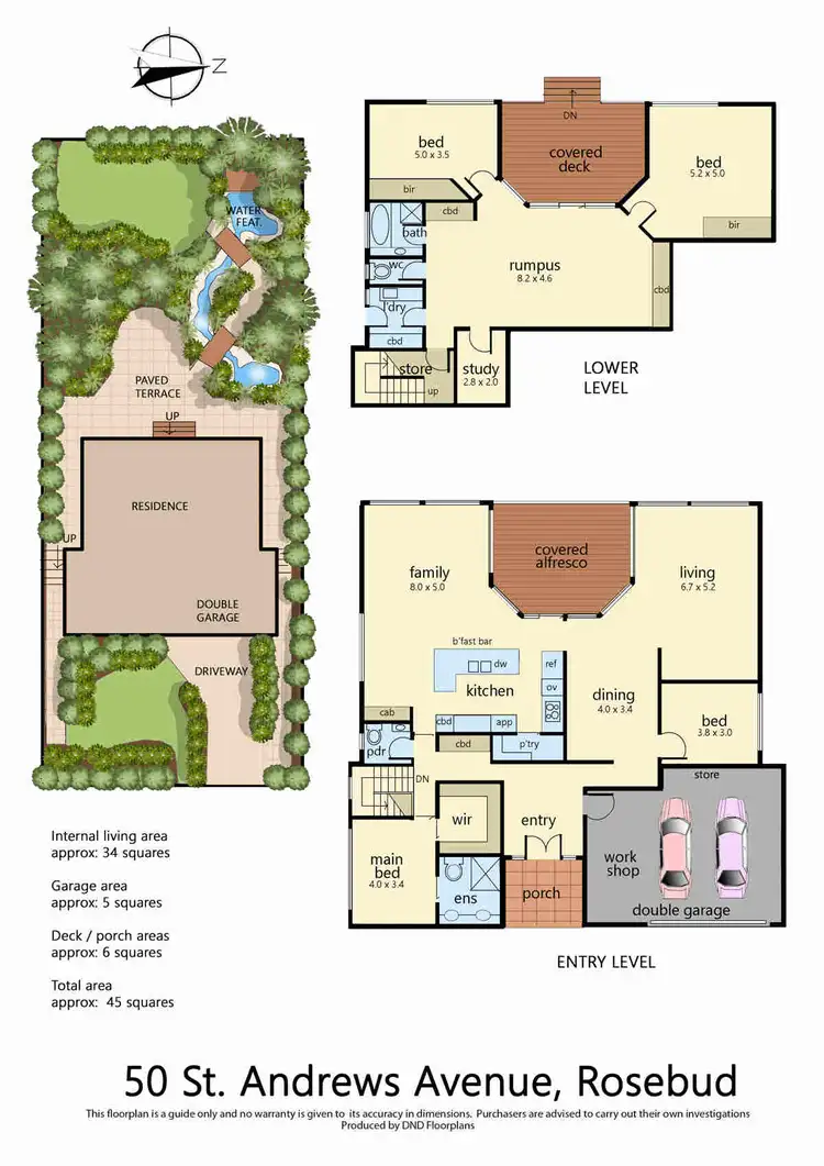 Floorplan of Homely house listing, 50 St Andrews Avenue, Rosebud VIC 3939