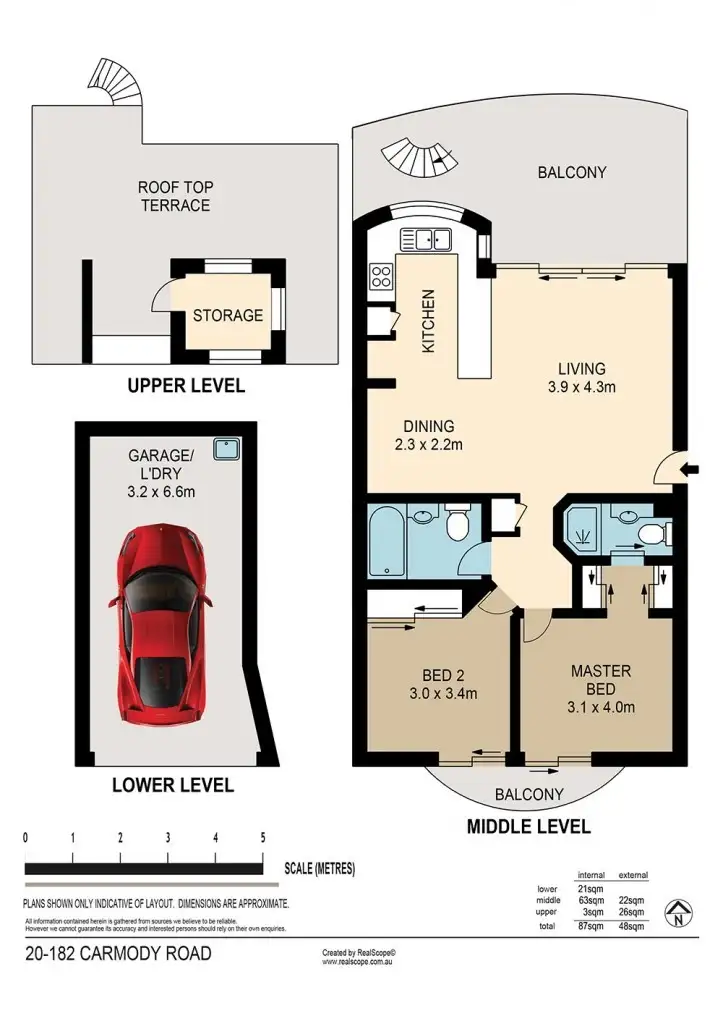 Floorplan of Homely apartment listing, 20/182 Carmody Rd, St Lucia QLD 4067