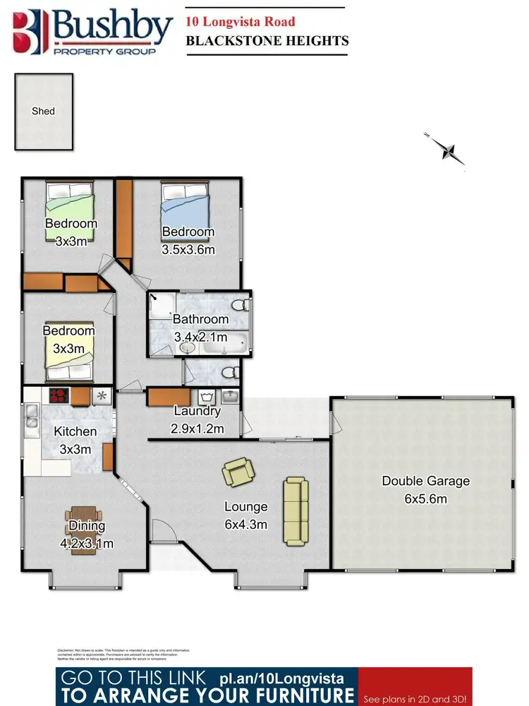 Floorplan of Homely house listing, 10 Longvista Road, Blackstone Heights TAS 7250