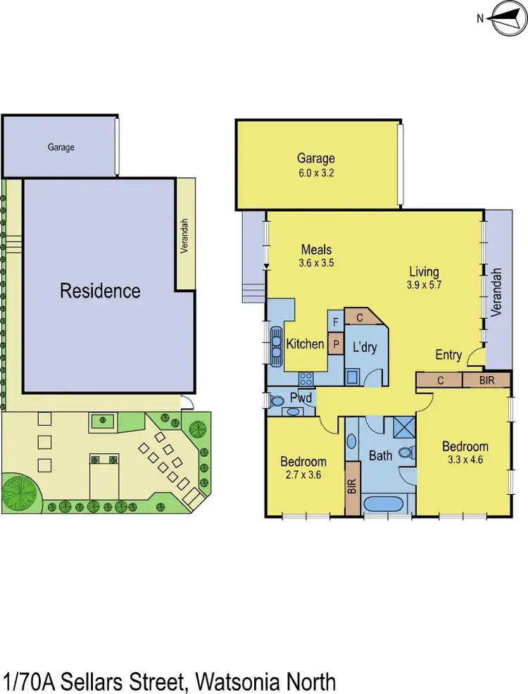 Floorplan of Homely house listing, 1/70A Sellars Street, Watsonia North VIC 3087