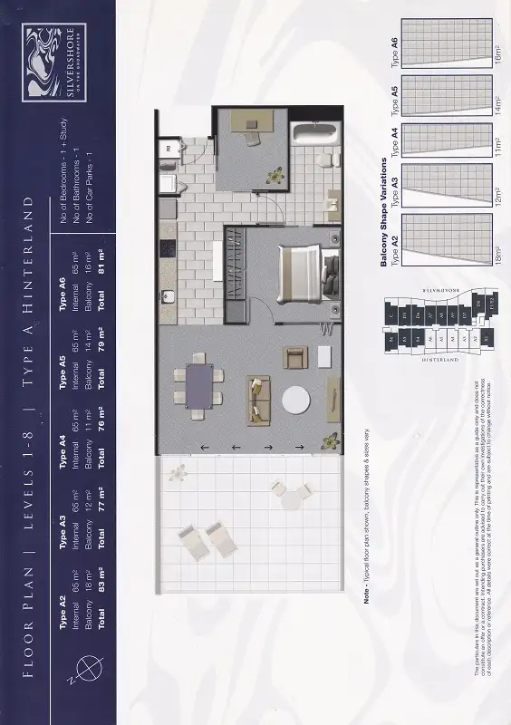Floorplan of Homely apartment listing, 306/430 Marine Parade Silvershore Apartments, Biggera Waters QLD 4216