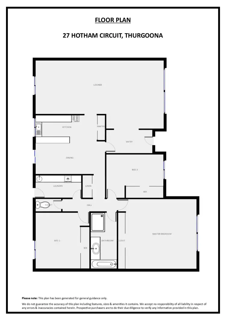 Floorplan of Homely house listing, 27 Hotham Circuit, Thurgoona NSW 2640