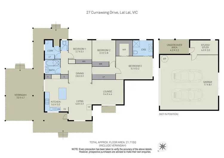 Floorplan of Homely house listing, 27 Currawong Road, Lal Lal VIC 3352