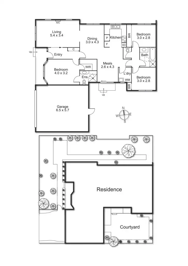 Floorplan of Homely house listing, 1/672 Elgar Road, Box Hill North VIC 3129