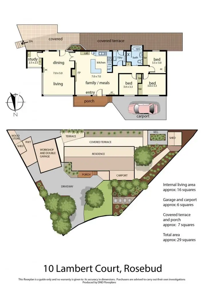 Floorplan of Homely house listing, 10 Lambert Court, Rosebud VIC 3939