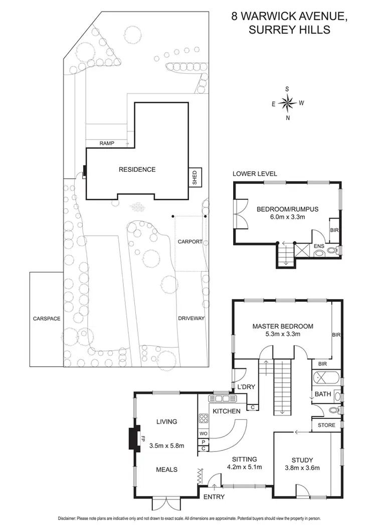 Floorplan of Homely house listing, 8 Warwick Avenue, Surrey Hills VIC 3127