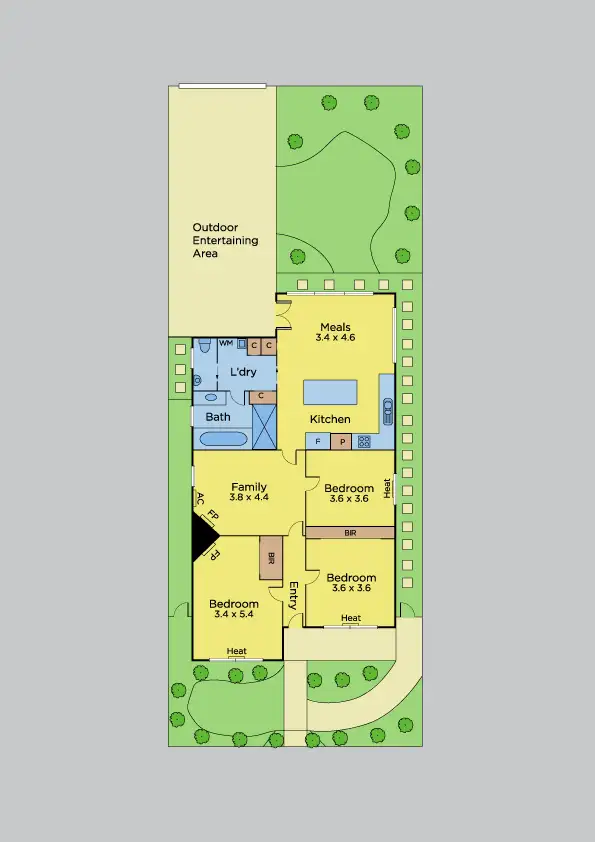 Floorplan of Homely house listing, 80 Empress Avenue, Kingsville VIC 3012