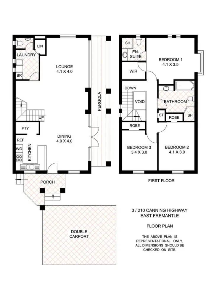 Floorplan of Homely house listing, 3/210 Canning Highway, East Fremantle WA 6158