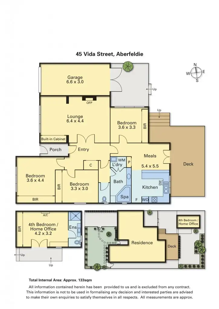 Floorplan of Homely house listing, 45 Vida Street, Aberfeldie VIC 3040