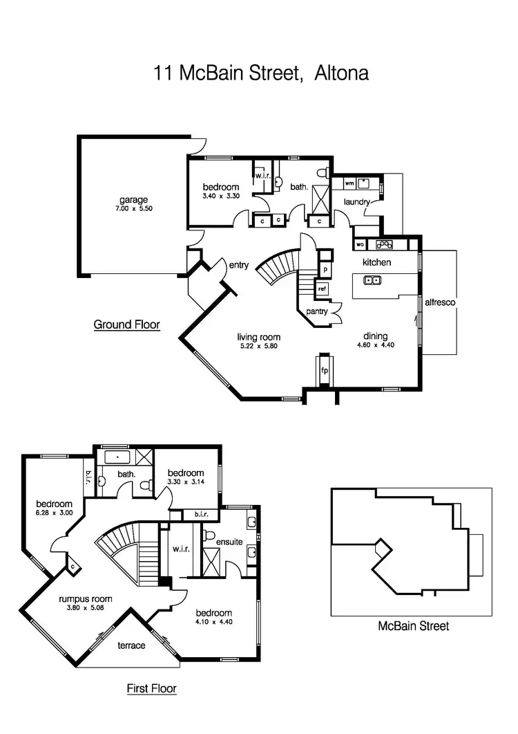 Floorplan of Homely house listing, 11 McBain Street, Altona VIC 3018