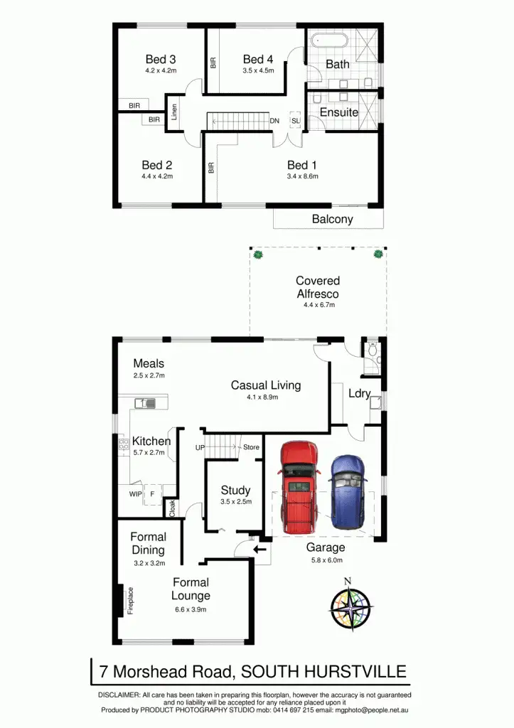 Floorplan of Homely house listing, 7 Morshead Drive, South Hurstville NSW 2221