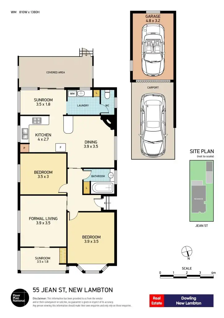 Floorplan of Homely house listing, 55 Jean Street, New Lambton NSW 2305