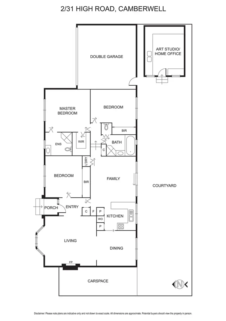 Floorplan of Homely unit listing, 2/31 High Road, Camberwell VIC 3124
