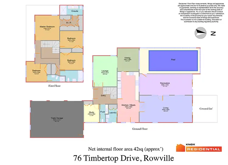 Floorplan of Homely house listing, 76 Timbertop Drive, Rowville VIC 3178