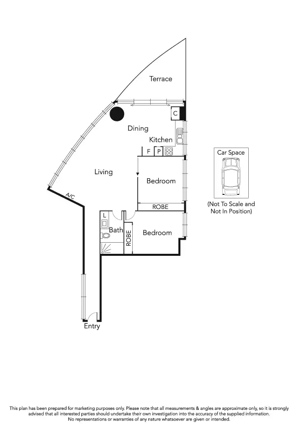 Floorplan of Homely apartment listing, G01/83 Queens Road, Melbourne VIC 3004