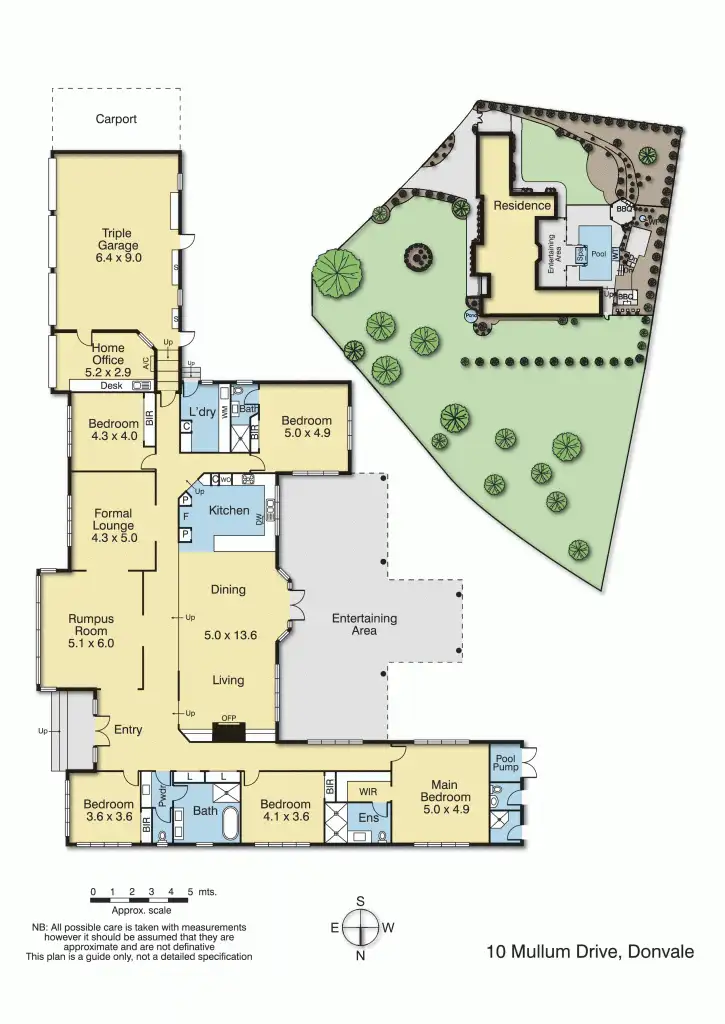 Floorplan of Homely house listing, 10 Mullum Drive, Donvale VIC 3111