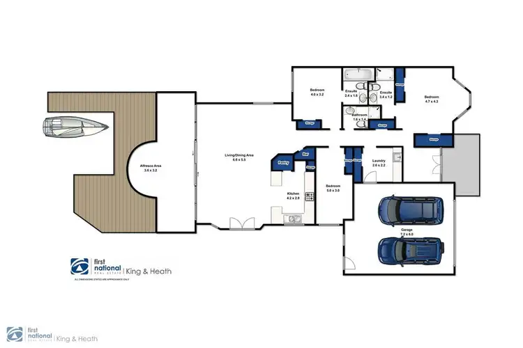 Floorplan of Homely house listing, 8 Mariners Place, Paynesville VIC 3880