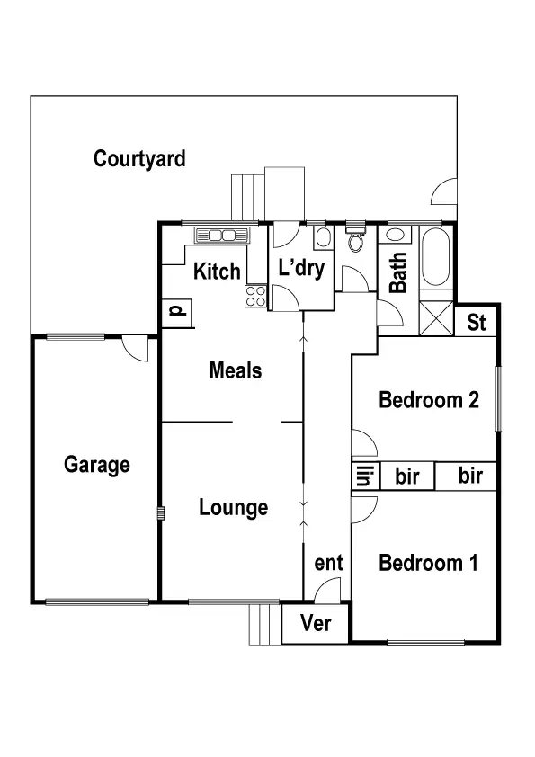 Floorplan of Homely unit listing, 3/1 East Street, Reservoir VIC 3073
