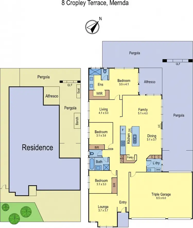 Floorplan of Homely house listing, 8 Cropley Terrace, Mernda VIC 3754