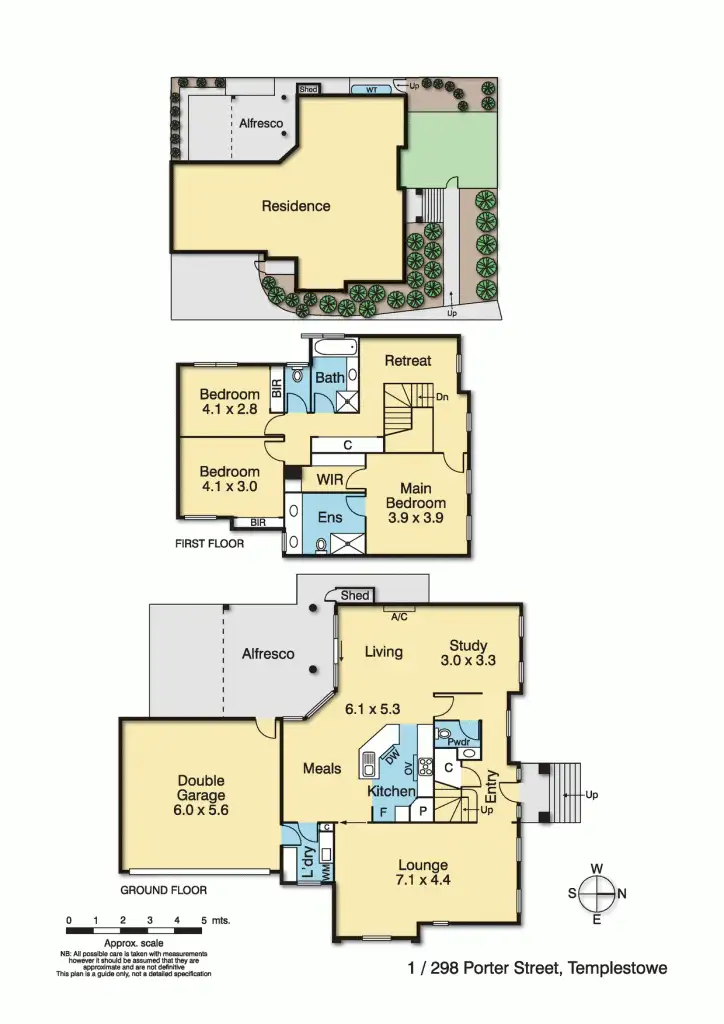 Floorplan of Homely townhouse listing, 1/298 Porter Street, Templestowe VIC 3106