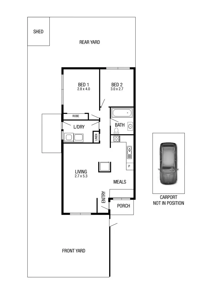 Floorplan of Homely unit listing, 3/56 Waratah Street, Thomastown VIC 3074