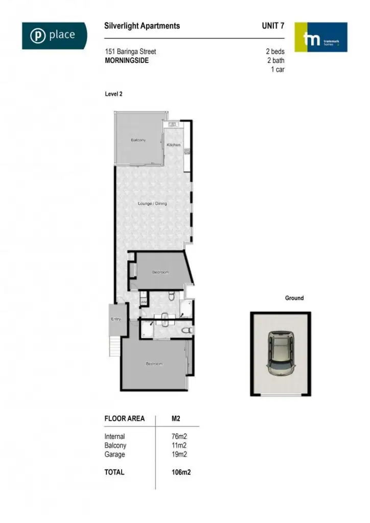 Floorplan of Homely apartment listing, 1-7/151 Baringa Street, Morningside QLD 4170