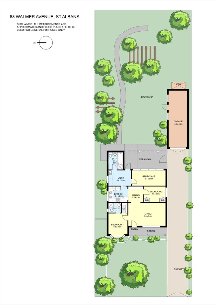 Floorplan of Homely house listing, 68 Walmer Avenue, St Albans VIC 3021
