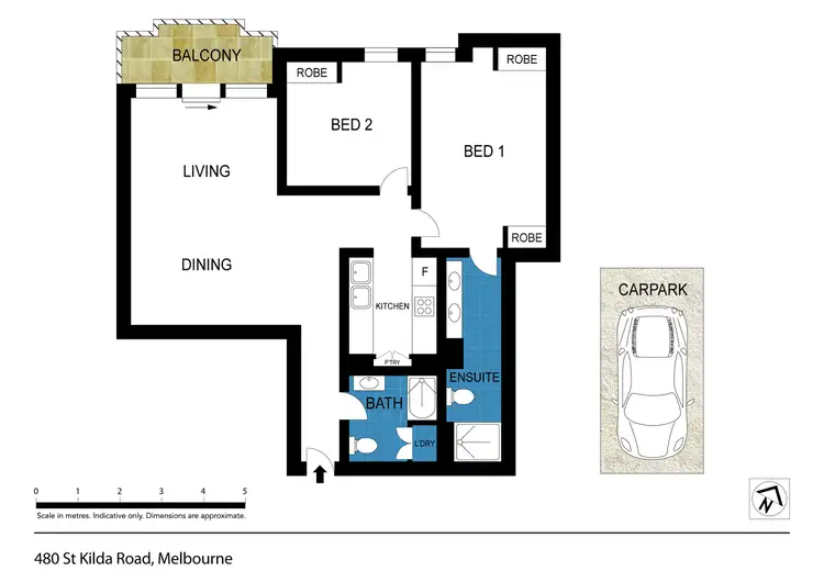 Floorplan of Homely apartment listing, 1209/480 St Kilda Road, Melbourne VIC 3004
