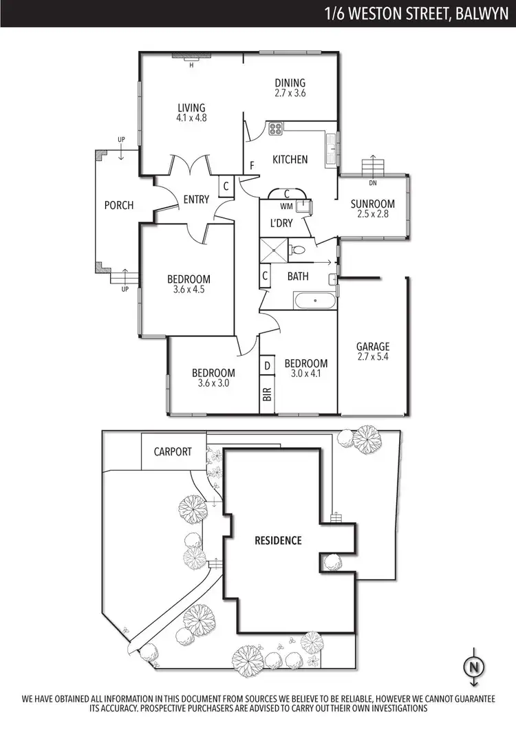 Floorplan of Homely house listing, 1/6 Weston Street, Balwyn VIC 3103