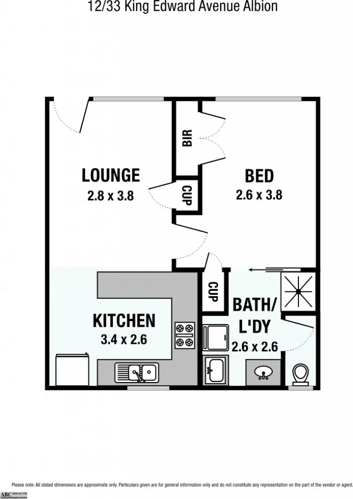 Floorplan of Homely apartment listing, 12/33 King Edward Avenue (Albion), Sunshine VIC 3020