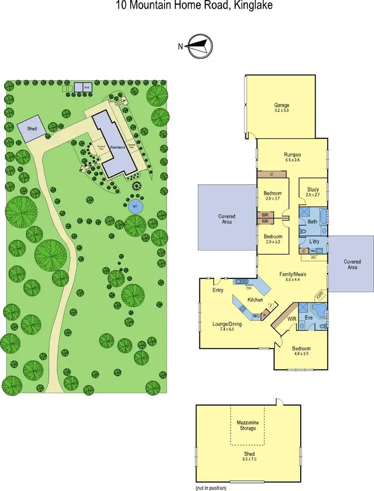 Floorplan of Homely house listing, 10 Mountain Home Road, Kinglake VIC 3763