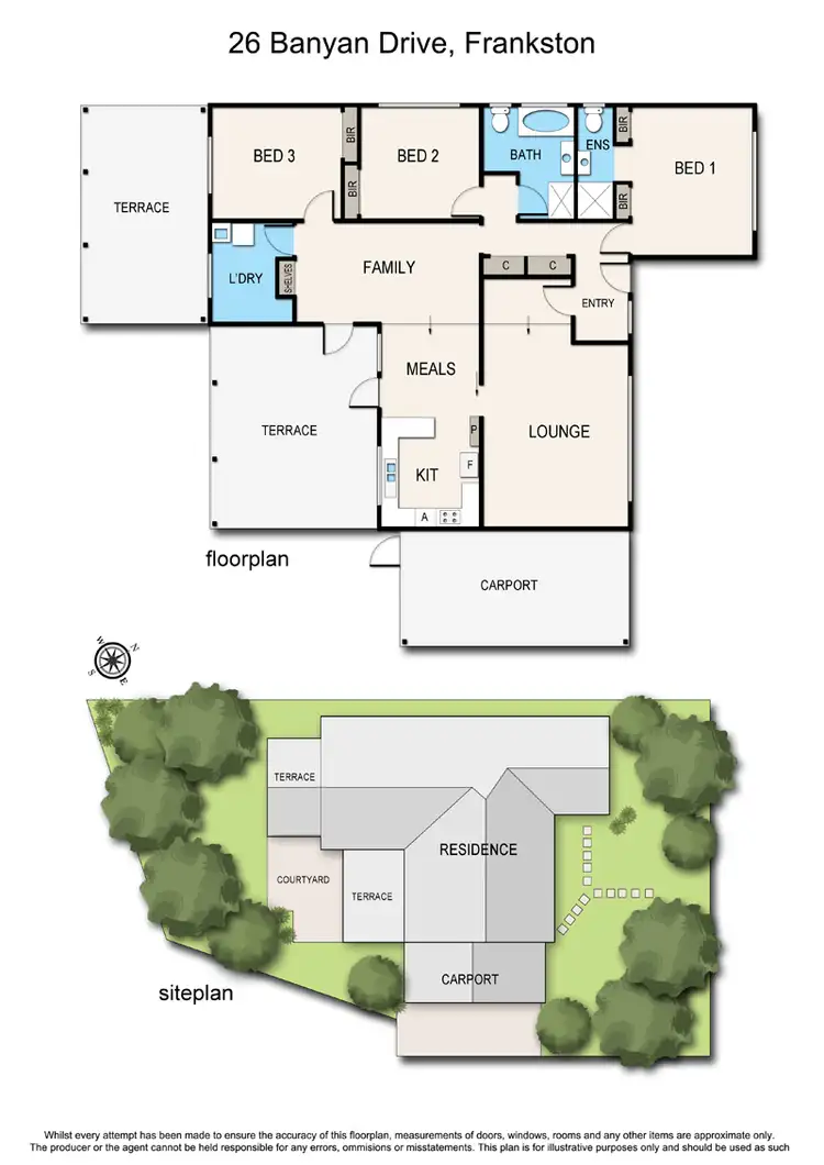 Floorplan of Homely house listing, 26 Banyan Drive, Frankston VIC 3199