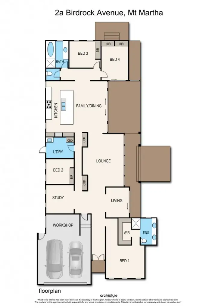 Floorplan of Homely house listing, 2A Birdrock Avenue, Mount Martha VIC 3934