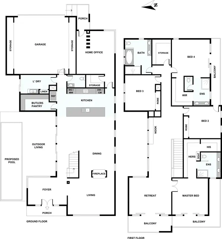 Floorplan of Homely house listing, 13 Coppin Lane, Caroline Springs VIC 3023