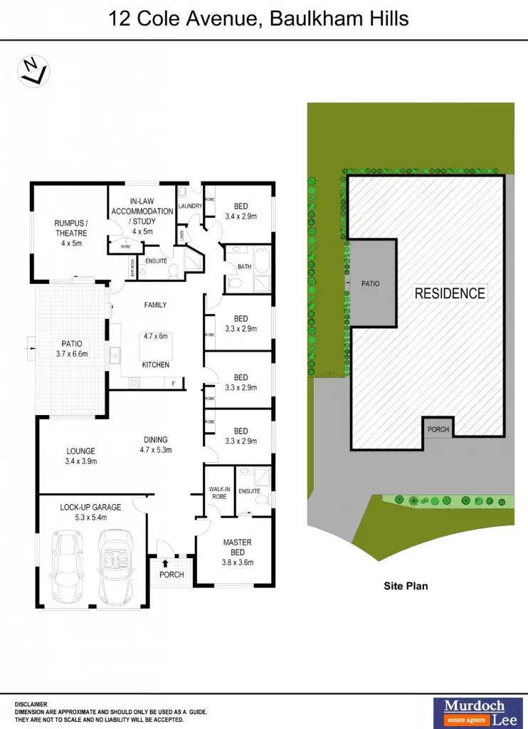 Floorplan of Homely house listing, 12 Cole Avenue, Baulkham Hills NSW 2153