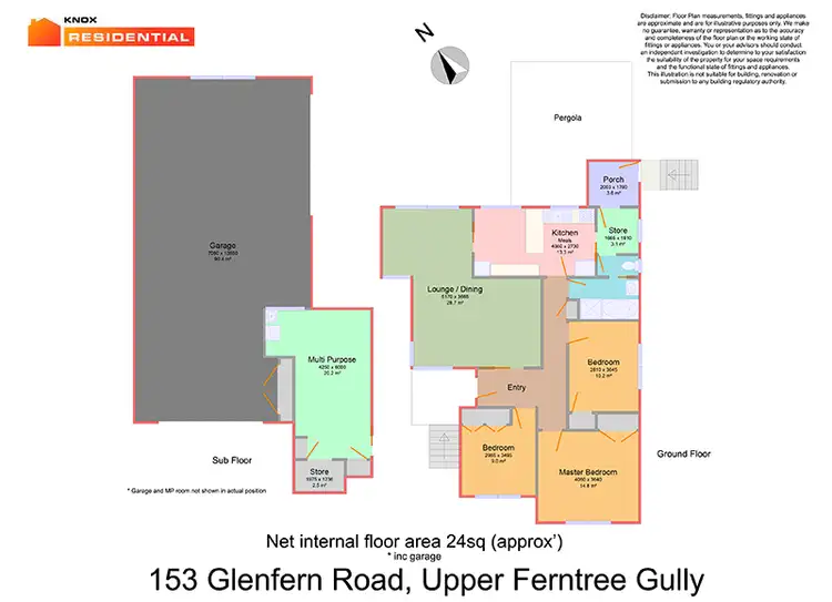 Floorplan of Homely house listing, 153 Glenfern Road, Ferntree Gully VIC 3156