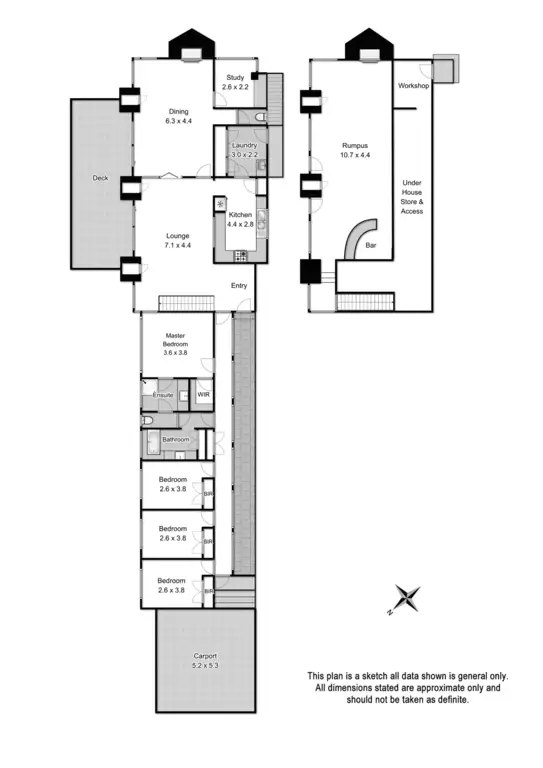 Floorplan of Homely house listing, 3 Parsons Street, Croydon VIC 3136