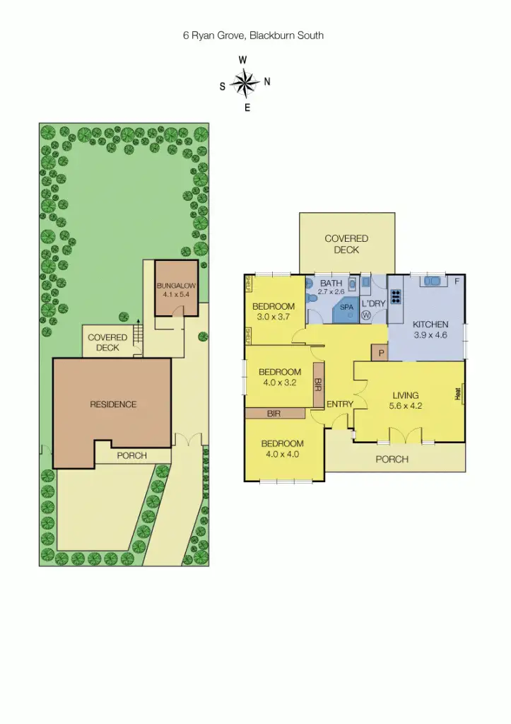 Floorplan of Homely house listing, 6 Ryan Grove, Blackburn South VIC 3130