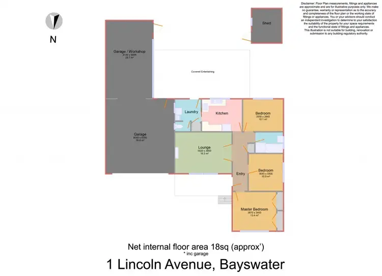Floorplan of Homely house listing, 1 Lincoln Avenue, Bayswater VIC 3153