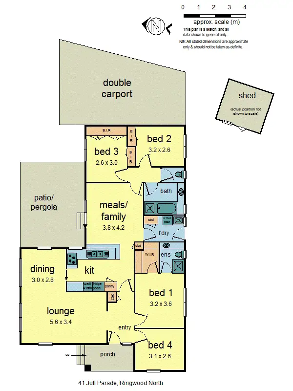 Floorplan of Homely house listing, 41 Jull Parade, Ringwood North VIC 3134