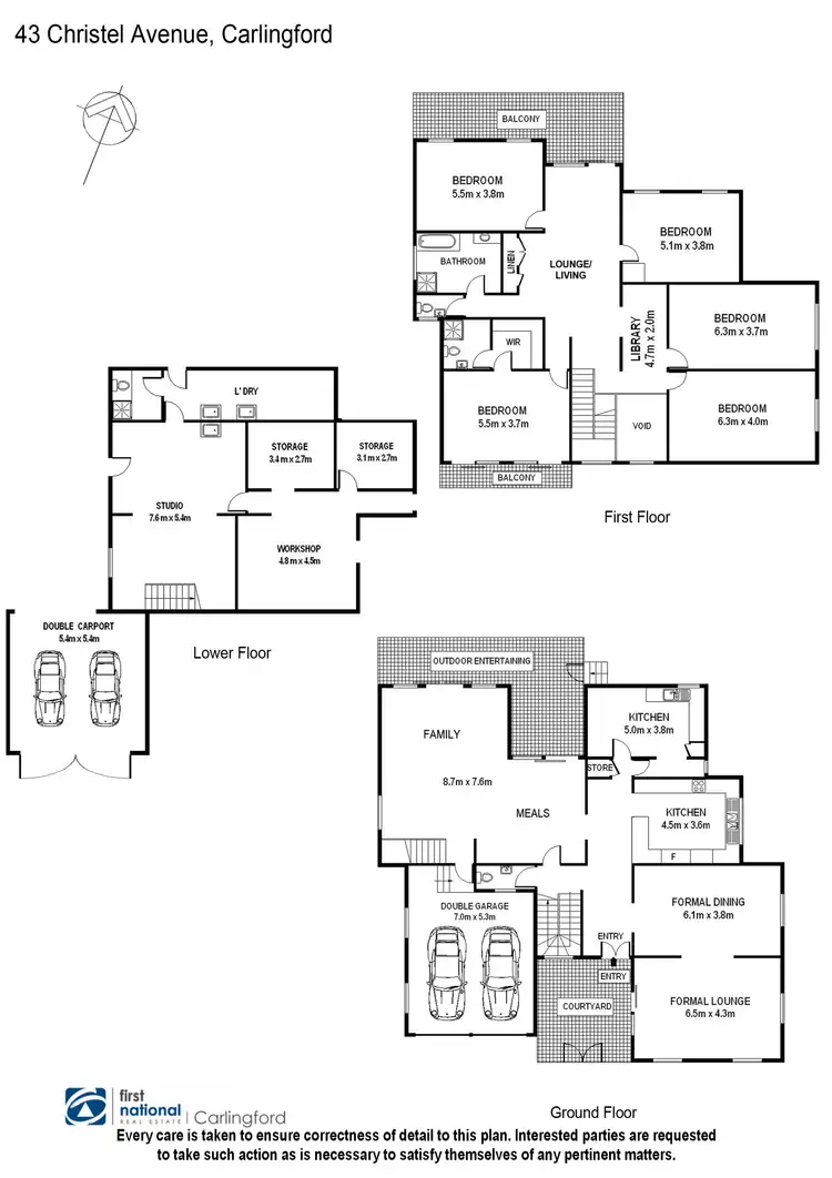 Floorplan of Homely house listing, 43 Christel Avenue, Carlingford NSW 2118