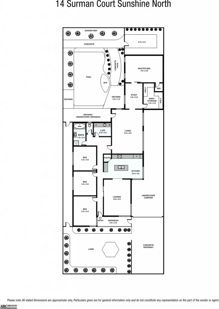 Floorplan of Homely house listing, 14 Surman Court, Sunshine North VIC 3020